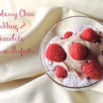 Healthy Valentine's Day Dessert - Raspberry Chia Pudding and Chocolate Mousse Parfaits {Tea & Top Knot}